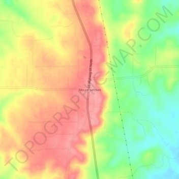 Mount Selman topographic map, elevation, terrain