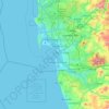 Coronado Cays topographic map, elevation, terrain
