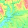Ashbourne topographic map, elevation, terrain