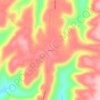 Sunset topographic map, elevation, terrain