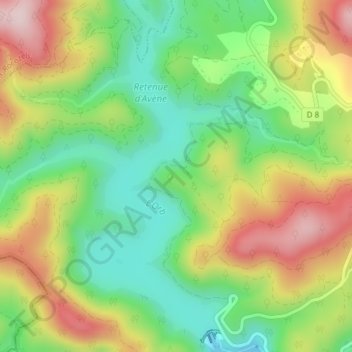 La Castelle topographic map, elevation, terrain