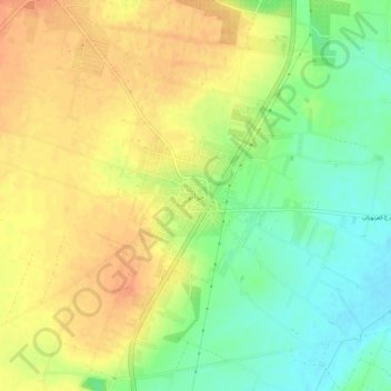 Hazano topographic map, elevation, terrain