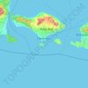Nusa Dua topographic map, elevation, terrain