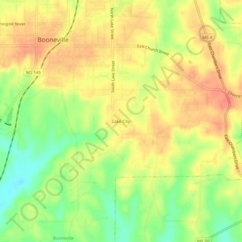 Lake City topographic map, elevation, terrain