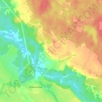 Перницы topographic map, elevation, terrain