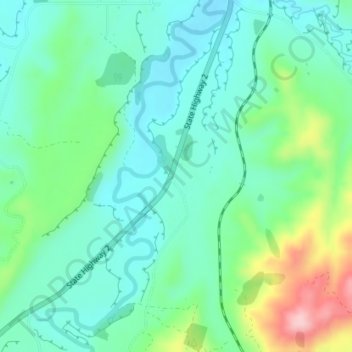 Waiwaka topographic map, elevation, terrain