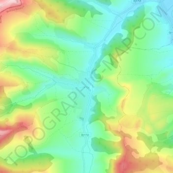Vița topographic map, elevation, terrain