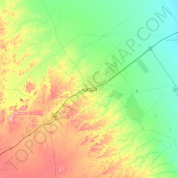 Al Quway`iyah topographic map, elevation, terrain
