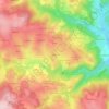 Le Mazernier topographic map, elevation, terrain