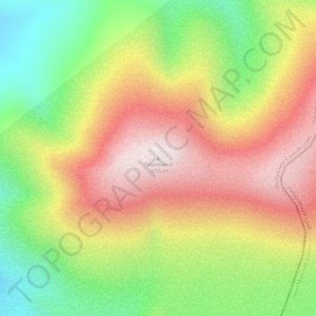 Перевалка topographic map, elevation, terrain