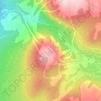 Hovde topographic map, elevation, terrain