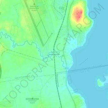 South Junction topographic map, elevation, terrain