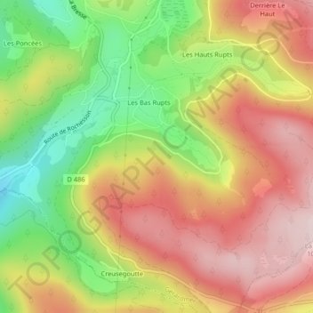 Saint-Nicolas topographic map, elevation, terrain