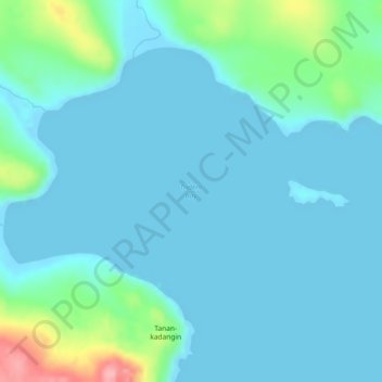 Trident Bay topographic map, elevation, terrain