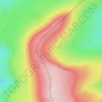 Nidd Head topographic map, elevation, terrain