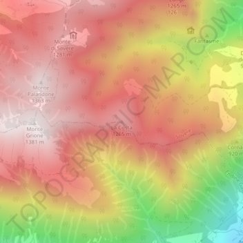 La Costa topographic map, elevation, terrain