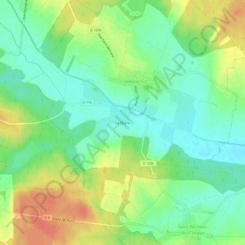 La Outre topographic map, elevation, terrain
