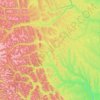 Peace River topographic map, elevation, terrain
