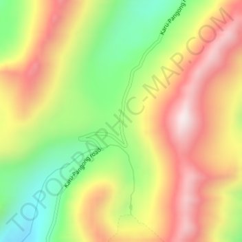 Chang La topographic map, elevation, terrain