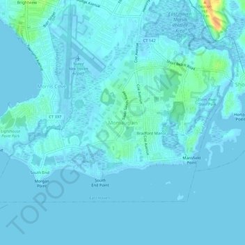 Momauguin topographic map, elevation, terrain