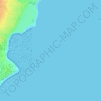 Ras Ghamila Reef topographic map, elevation, terrain