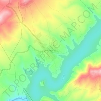 Maydanki topographic map, elevation, terrain