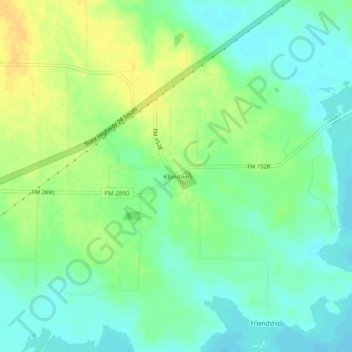 Klondike topographic map, elevation, terrain