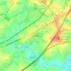 Saintes topographic map, elevation, terrain