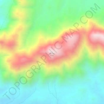 Mount Giles topographic map, elevation, terrain