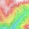 Vers Le Bois topographic map, elevation, terrain