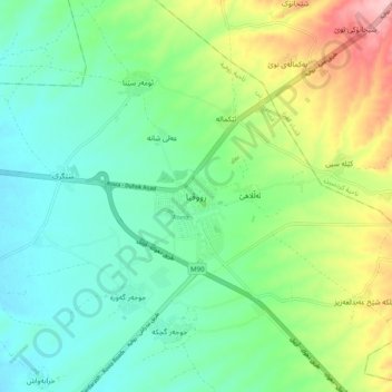 Ruvia topographic map, elevation, terrain