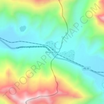 Abra La Raya topographic map, elevation, terrain