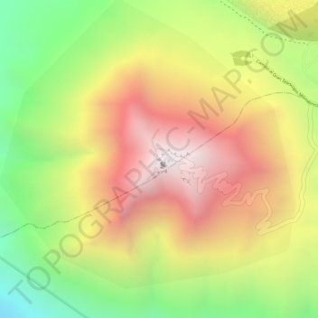 Sierra Negra topographic map, elevation, terrain