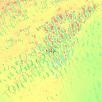 Mao topographic map, elevation, terrain