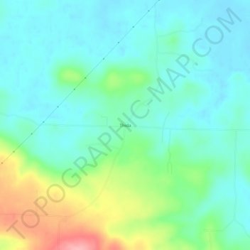 Thida topographic map, elevation, terrain