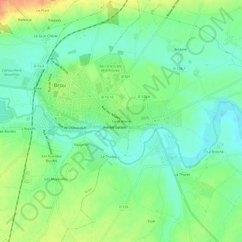 Saint-Blaise topographic map, elevation, terrain