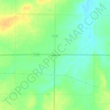 Haynesville topographic map, elevation, terrain
