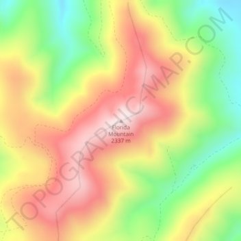 Florida Mountain topographic map, elevation, terrain