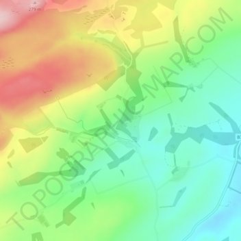 Sauchrie topographic map, elevation, terrain