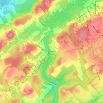 Milltown topographic map, elevation, terrain