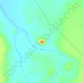 القوامة topographic map, elevation, terrain