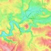 Rodez topographic map, elevation, terrain