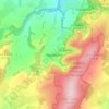 Stiperstones topographic map, elevation, terrain