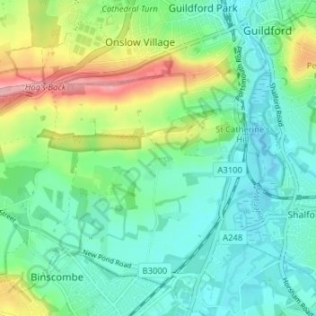 Littleton topographic map, elevation, terrain