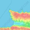 Trouguer topographic map, elevation, terrain