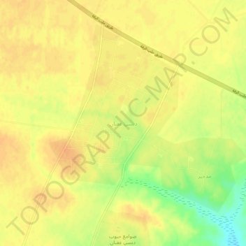 Debsi Afnan topographic map, elevation, terrain