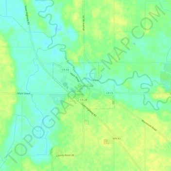 Saint Clair topographic map, elevation, terrain