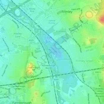 Gravely Corner topographic map, elevation, terrain