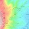 Yabrun topographic map, elevation, terrain