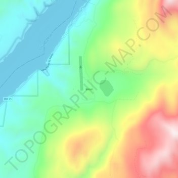 Bissel topographic map, elevation, terrain